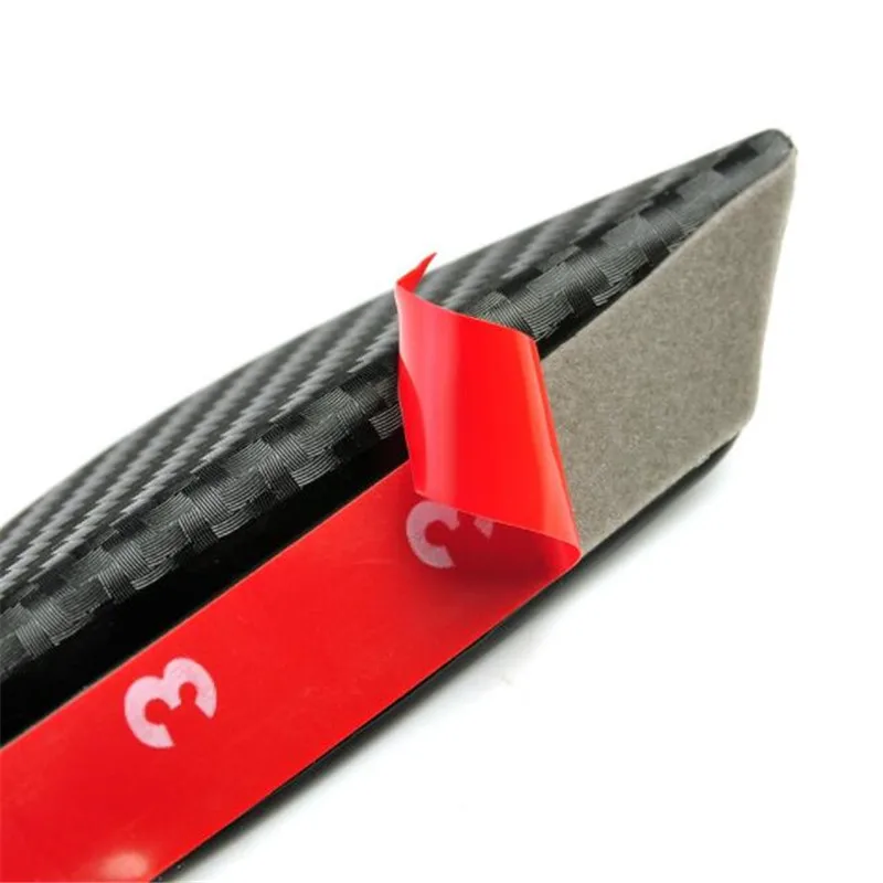 4 шт./компл. наклейка на передний бампер автомобиля из углеродного волокна для Skoda