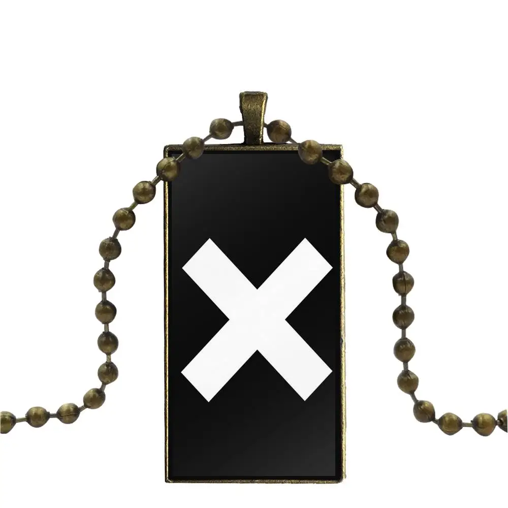 The Xx Glass Cabochon Pendant Necklace Rectangle Fashion For Women Party | Украшения и аксессуары
