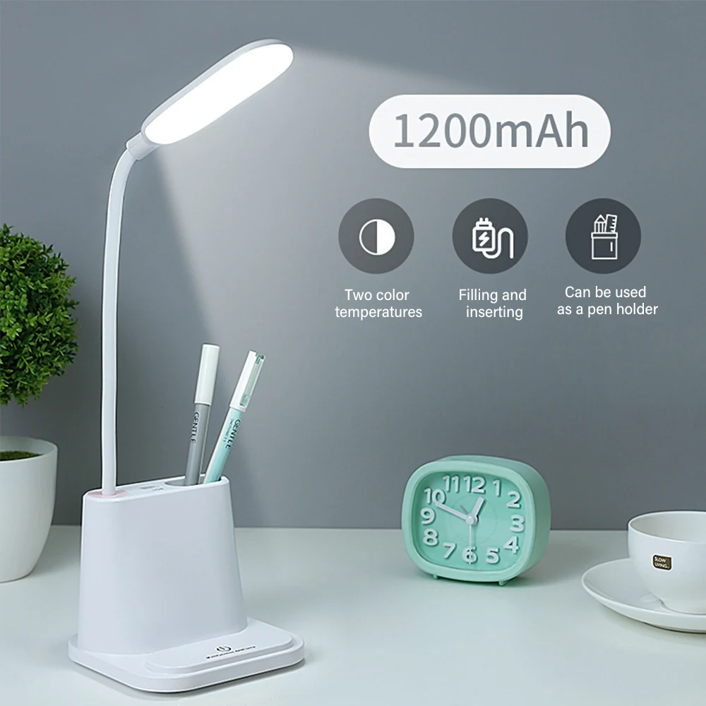 

Multifunction LED Table Lamp USB Rechargeable Bedside Desk Lamps Brightness Adjustable Bedroom Table Light