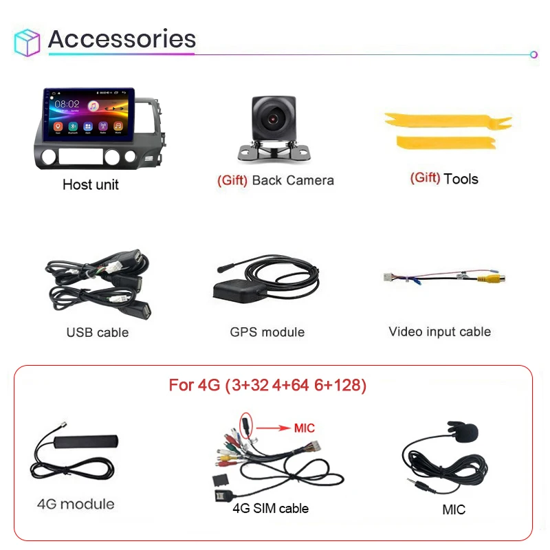 

COHO For Honda Civic RHD 2008 Gps Navigation Mirror Autoradio Car Radio Android 10.0 6+128G Octa Core