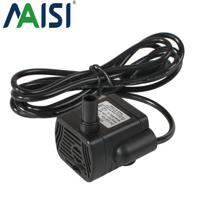 Maisi Ultra-Quiet 12V DC Water Submersible Pump Brushless Motor Tool For Garden Aquarium ABS Material with 1.5M Power Line | Обустройство