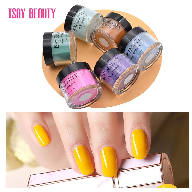 ISAYBEAUTY пудра для погружения ногтей 30 г легко замачивается сверкающий блеск