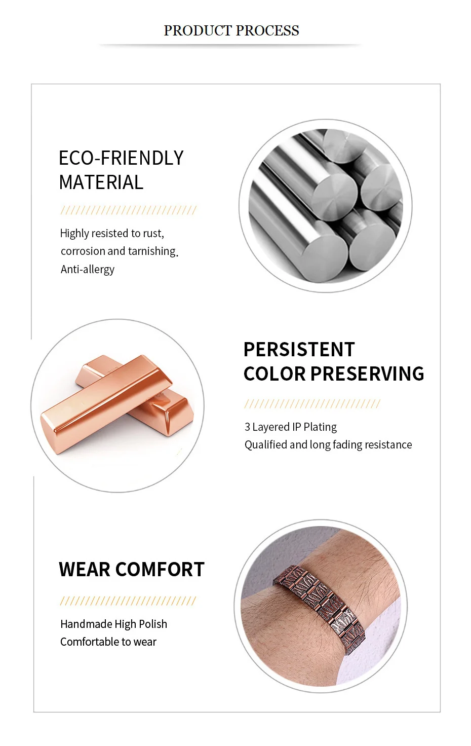 Vnox Stylish Double Row Magnets Red Copper Bracelets 15MM Healthy Magnetic Bio Energy Link Chain Pulsera Masculina 8.6"