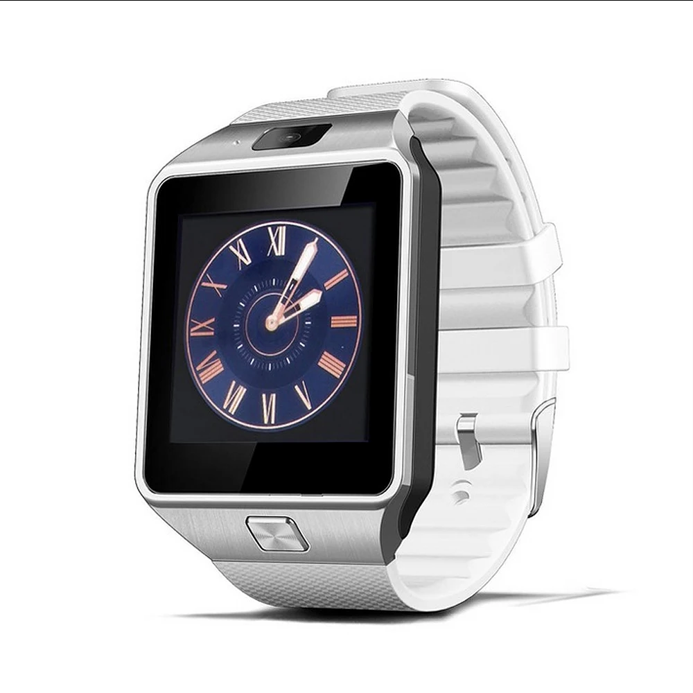 Белый Bluetooth Смарт-часы DZ09 для Apple Watch с камерой 2G SIM TF слот для карт Smartwatch телефон для Android IPhone Xiaomi Россия T15 - Цвет: Белый