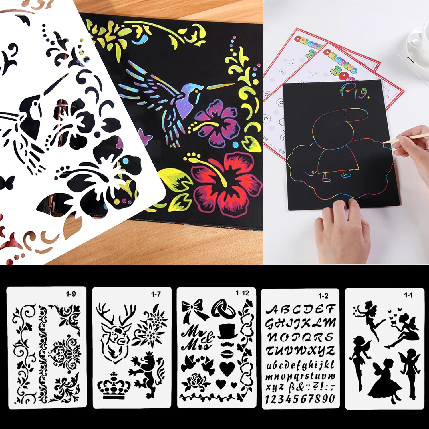 30 шт. радужные скретч карты Волшебная Живопись бумага красочная игрушка для