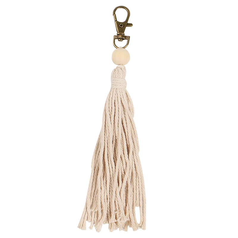 10 Artilady Гавайские брелоки с кисточками для женщин Boho key Holder Брелок макраме сумка Шарм ювелирные изделия подарок для друзей Прямая поставка - Цвет: 10