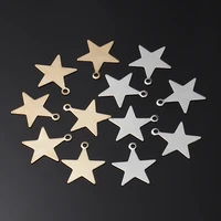 50pcs 681013mm metal kc gold tiny star charms small pendant for jewelry making findings diy accessories supplies wholesale