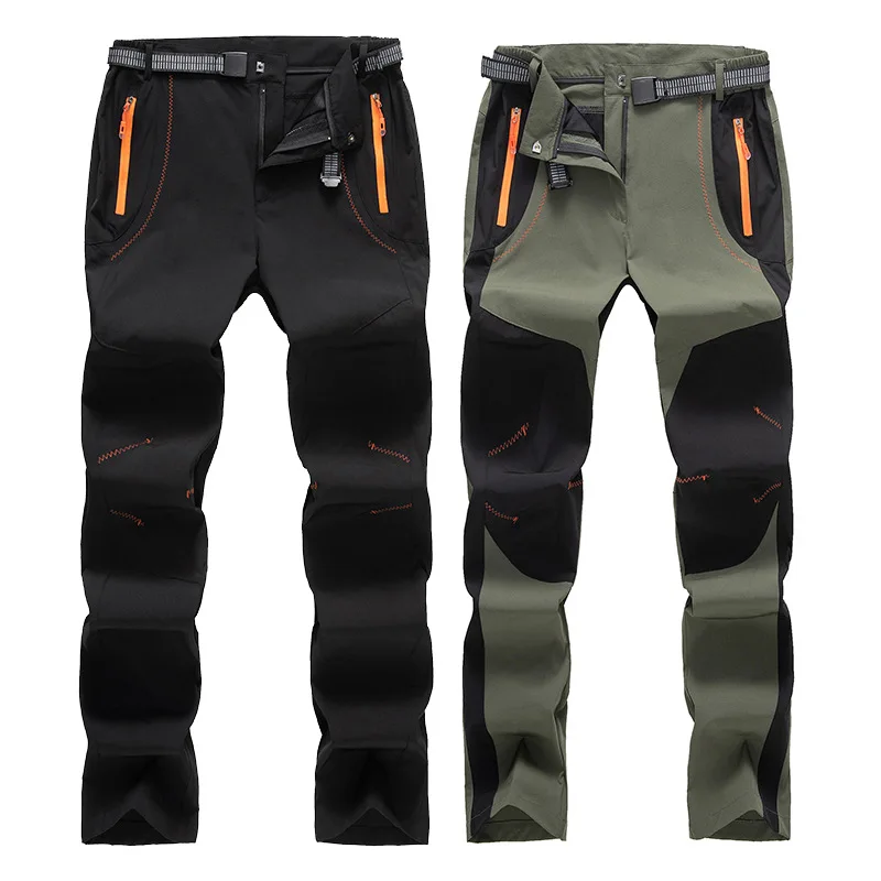 

Outdoor Men Elasticity Quick Dry Hiking Pants Ultra-light Climbing Travel Camping UV Malel Waterproof Trekking Fishing Trousers