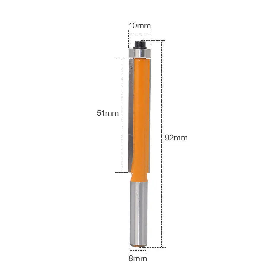 

Shank Carbide Extra Long Flush Trim Router Bit Woodworking Cutting Tool Supplies