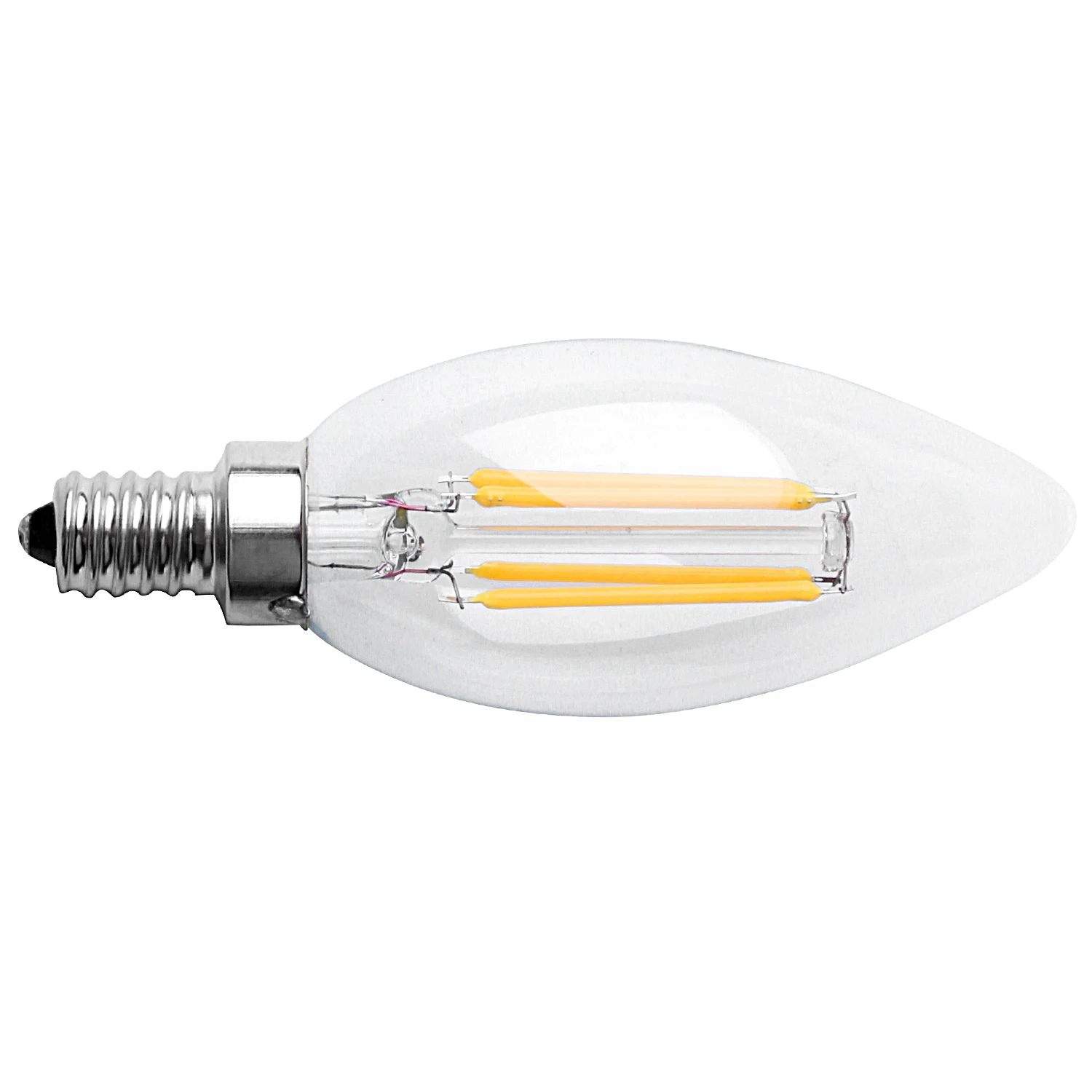 Promotion! Dimmable E12 4W COB Edison Candle Flame Filament LED Light Bulb Lamp 10*3.5cm | Освещение