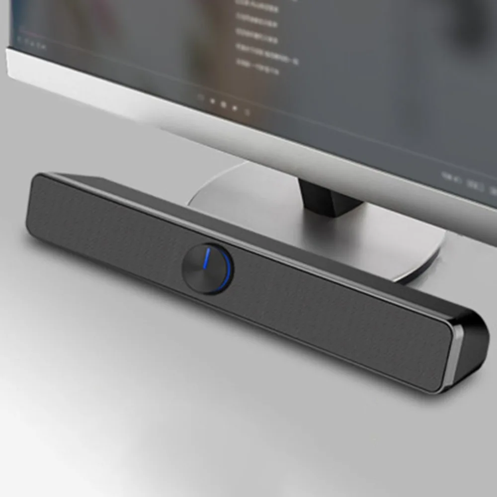 Компьютерный настольный компактный динамик с USB проводным питанием 2,0 мультимедийный канал динамик для настольного ТВ ПК и ноутбуки