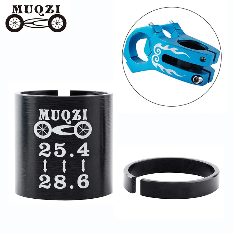 

MUQZI Bike 25.4 to 28.6mm Fork Shim Bicycle Stem Conversion Sleeve Aluminum Alloy Adapter Ring