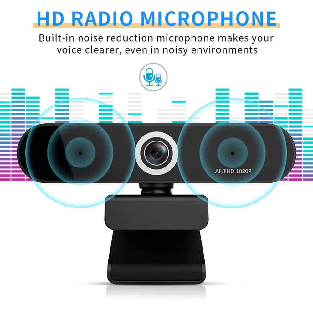Веб камера full hd 1080p usb веб с автофокусом 5 МП CMOS датчик 30 кадров в секунду 1920*1080 для компьютера
