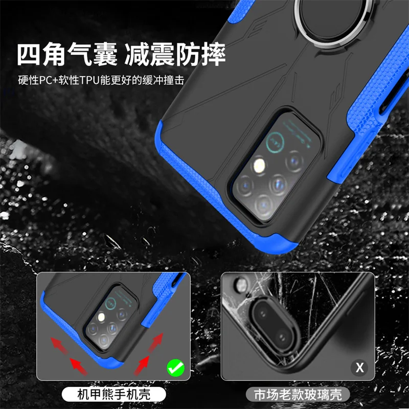for infinix note 8 case cover for infinix note 8 cover coque ring armor shockproof protective phone bumper for infinix note 8 free global shipping