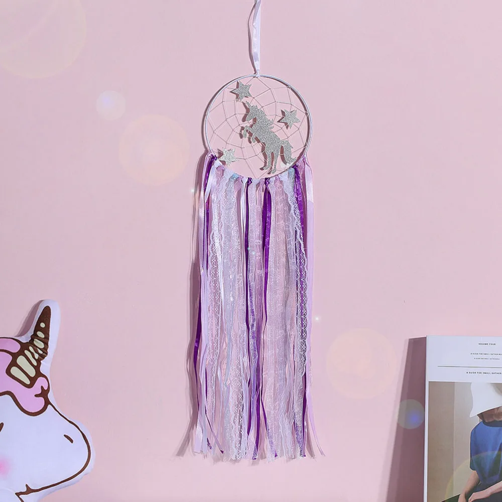 

1pc Dreamcatcher Ornament Dreamcatcher Hanging Decor for Home (Violet)