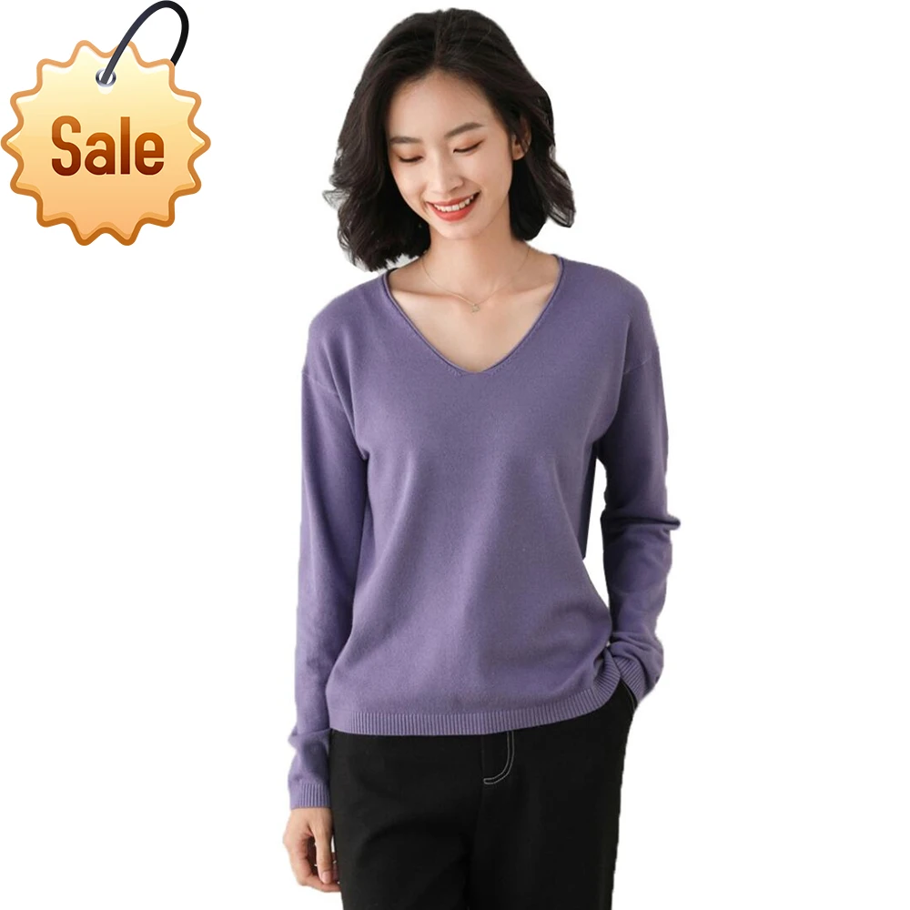 

Ladies Knitted Sweater Women Pullovers Knit Jumper Spring Autumn Winter Basic Women Sweaters Pullover Soft Slim Fit Tops Female