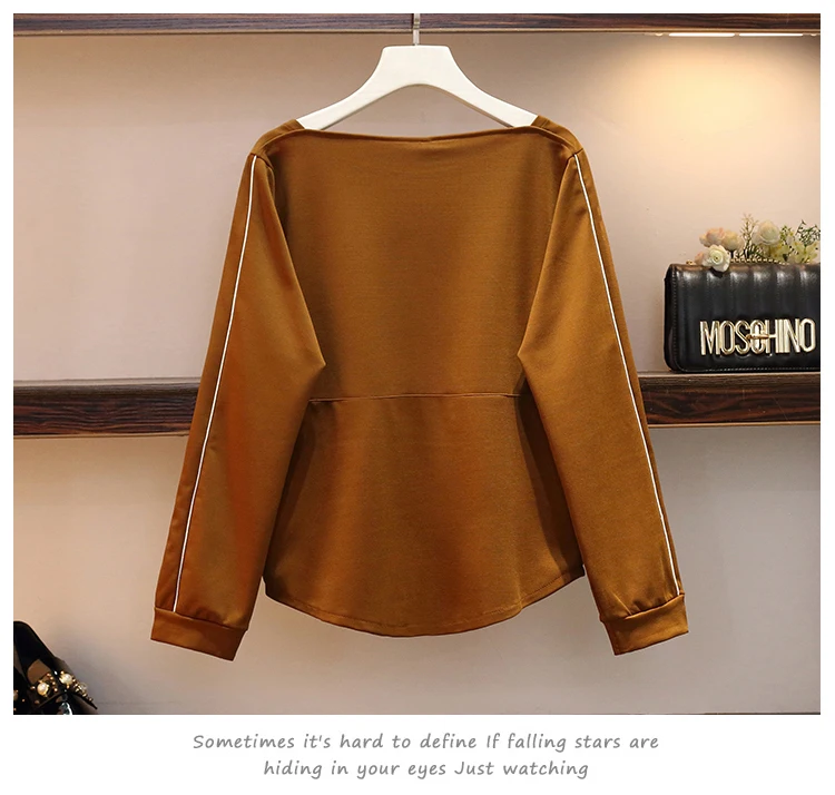 Plus Size 5XL Long Sleeve Slash Neck Jumper Sweatshirts Tops+Elastic High Waist Pants New Autumn Winter Women Fashion 2PCS Sets | Женская