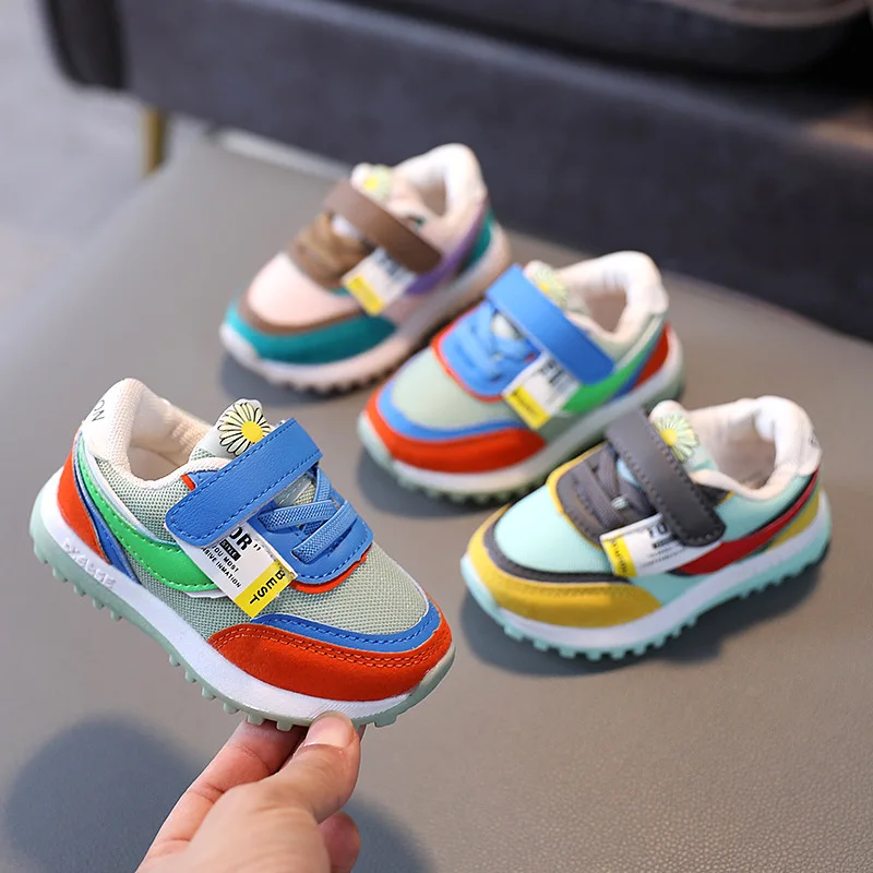

Kids Tennis Shoes Sneakers for Children Girls Boys Casual Breathable Mesh Autumn Shoes Fashion Flower Girl Running Shoes 1-3Y