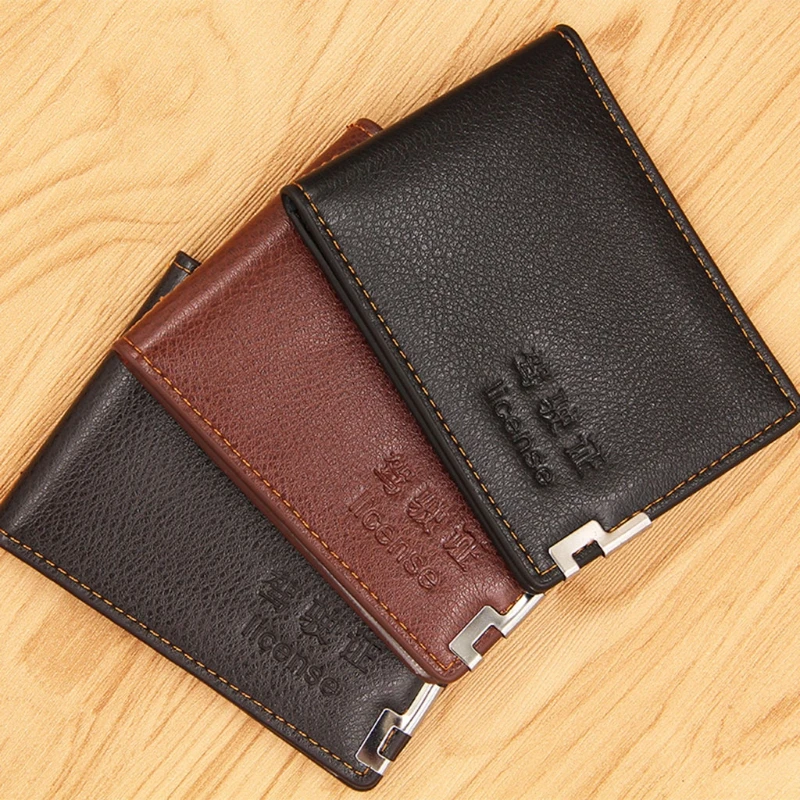 Модный мужской кошелек для водительского удостоверения держатель кредитных