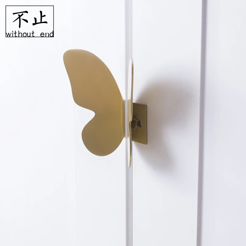 Скандинавская Роскошная латунная ручка для одежды дверцы шкафа ящиков мебели