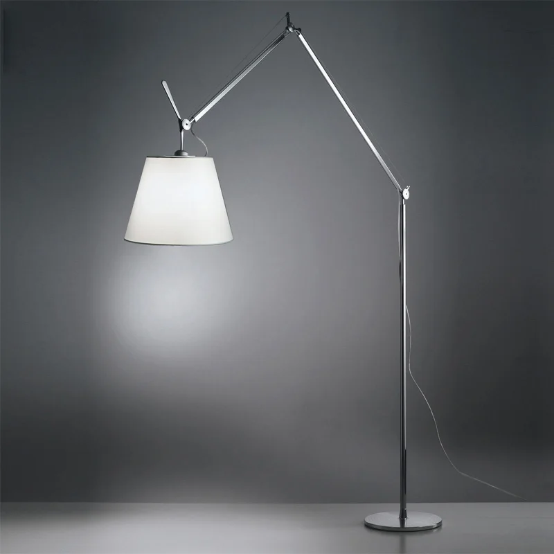 Nordic Artemide Tolomeo Maxi Floor Lamp Design  hite floor lamp Metal Lamp Study Office Studio Bedroom Living Room long arm lamp