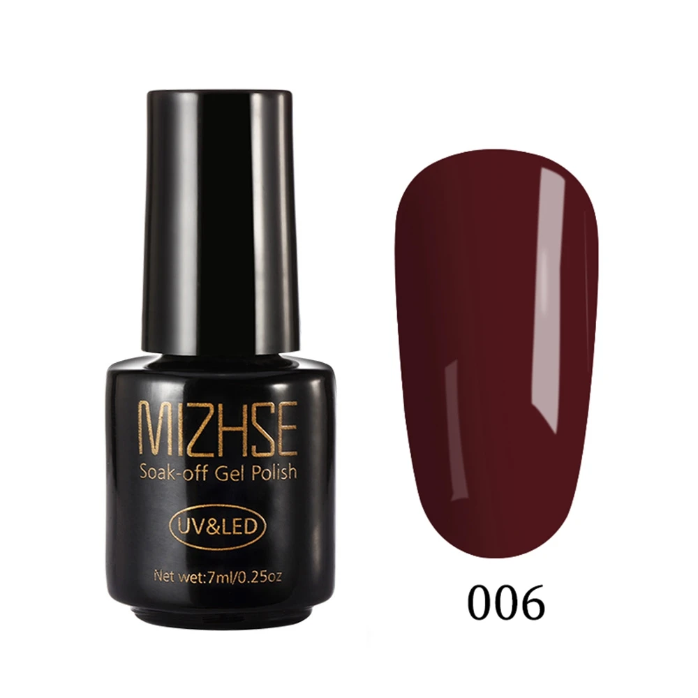 MGH006 MIZHSE Гель-лак для ногтей 7 мл UV Vernis Полупостоянный праймер верхнее покрытие для маникюра xx цветов гелевое покрытие для ногтей гель-арт - Цвет: MGH006
