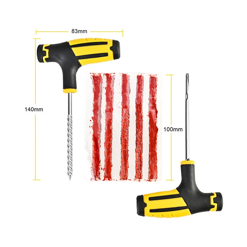 

Car Tire Repair Tool Tire Repair Kit Studding Tool Set Auto Bike Tubeless Tire Tyre Puncture Plug Garage Tools