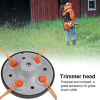 universal strimmer 4 line string trimmer head fit all gas brush cutter tool