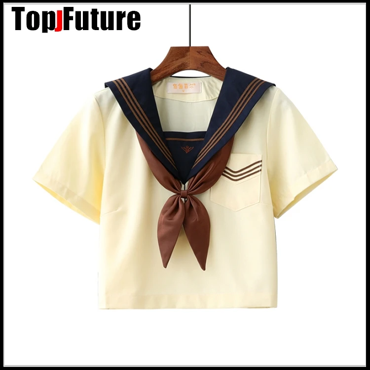 Костюм-тройка Униформа JK весна-лето костюм моряка кремового цвета в японском