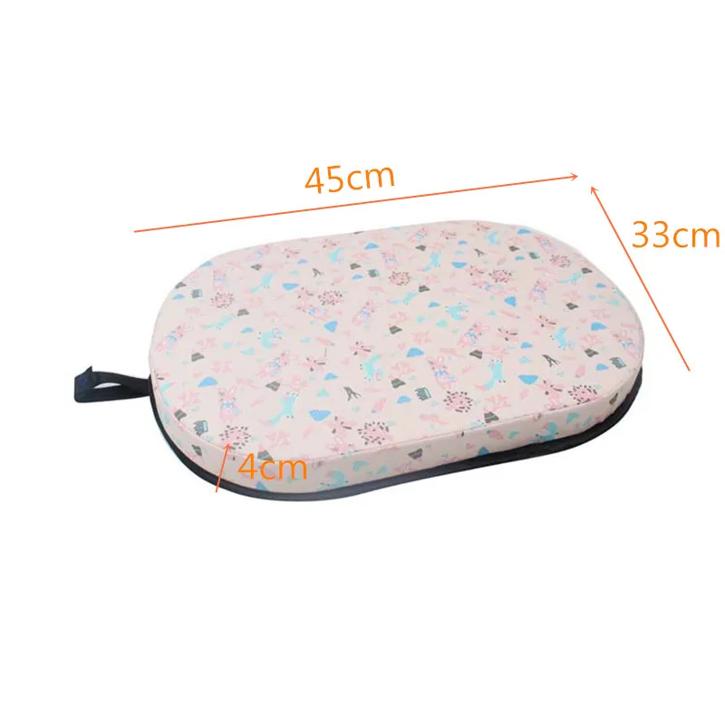 

Baby Bath Tub Kneeler Pad Non-slip Baby Bathtub Mat Waterproof Cloth Print Cushioned Kneeler Comfortable Thick Kneeling Cushion