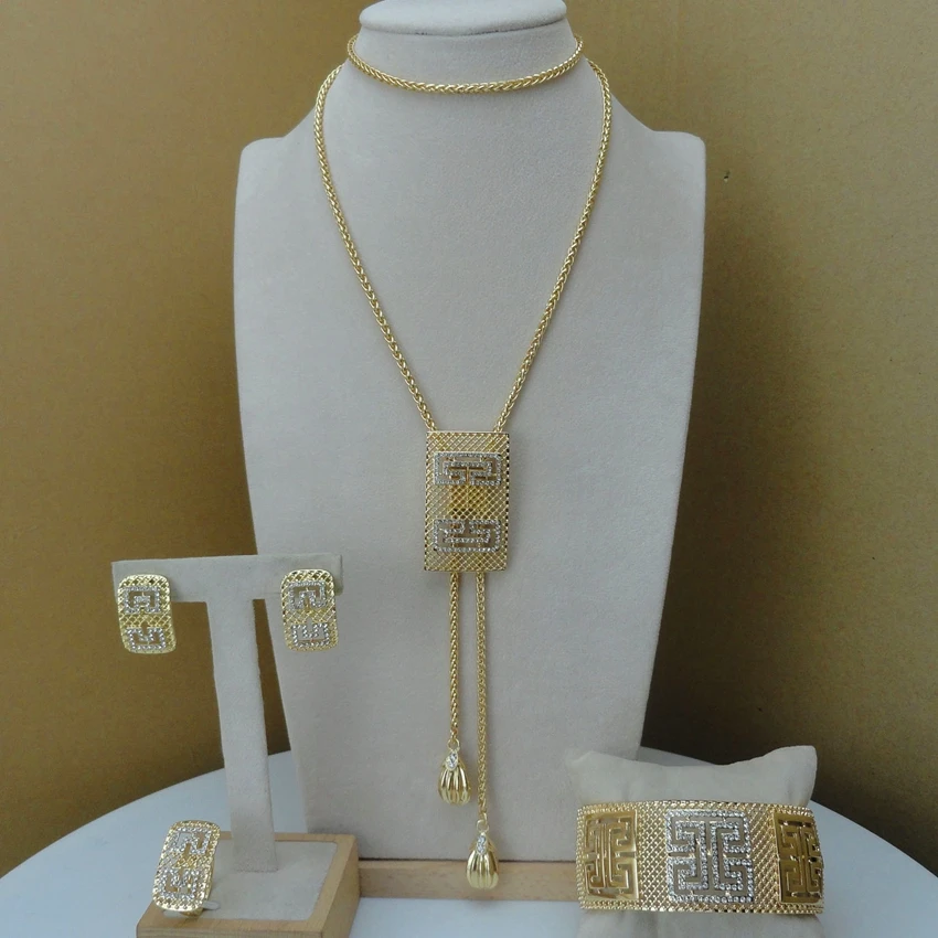 Yuminglai комплект ювелирных изделий в африканском стиле классический дизайн костюм