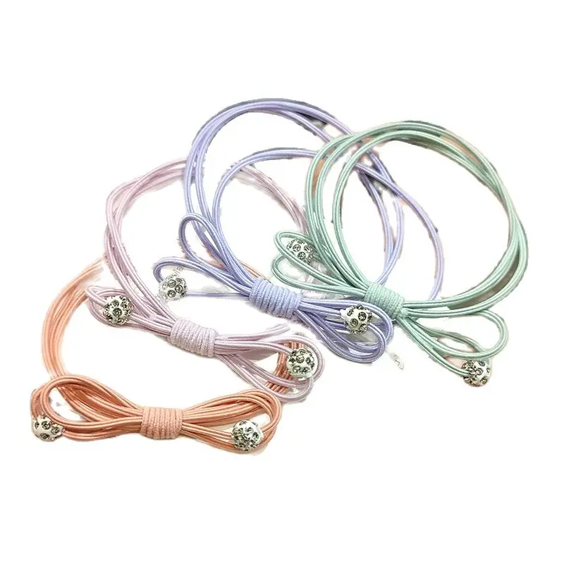 

New Rhinestone Ball Lovely Bow Hair Circle Girl's Head Rope Headwear