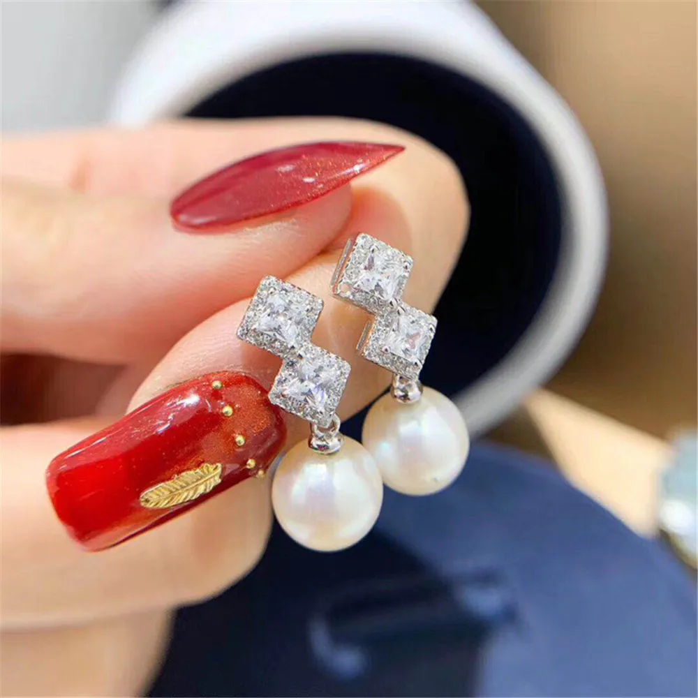 

2021 Trend Jewelry Pearl Earrings Accessories S925 Sterling silver Jewelry Findings For Women Custom Made Handmade Gifts