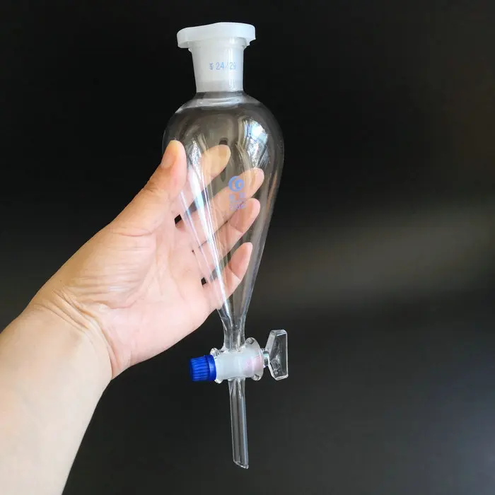 1 шт. 60 мл до 2000 грушевидная коническая разделительная воронка со стеклянной