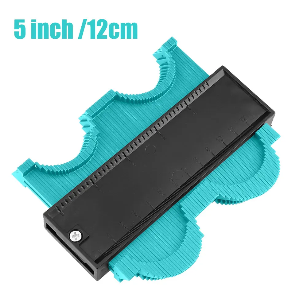 12cm Green Vastar 5 дюймов пластиковый измерительный прибор контур профиль копия датчик дубликатор duplo и Стандартный Ширина Дерево Лазерная маркировочная инструмент в клеточку измерены в ненатянутом ламинат Плитки общего - Цвет: 12cm Green