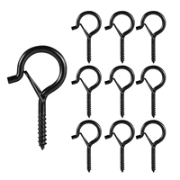 40 pcs self tapping screw hooks ceiling cup hook with safety buckle plant hanger under board hooks for string lights wind chimes
