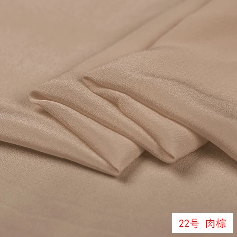 flesh blond 50 см/лот сплошной цвет натуральный шелк тканевый креп De Chine натуральный шелк обе ширина 140 см 24 цвета s - Color: flesh blond