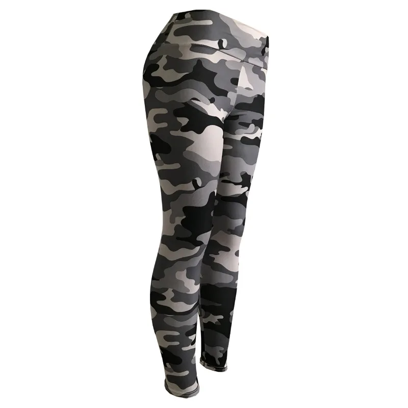 Новинка черно белые камуфляжные спортивные Леггинсы в европейском и