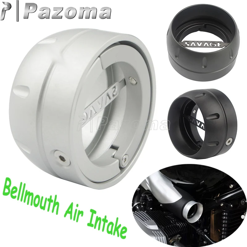 Для BMW R NINE T 2014 2015 серебряный мотоцикл алюминиевый с высоким потоком Bellmouth