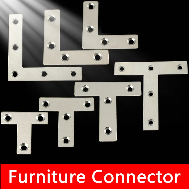 5 шт./лот L Стиль T из нержавеющей стали простой угловой кронштейн опорная плата