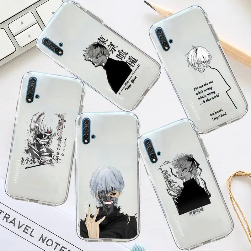 

anime Tokyo Ghoul Japan Phone Case Transparent for Huawei honor P mate 40 20 30 10 50 i 9 x mate pro lite 8a