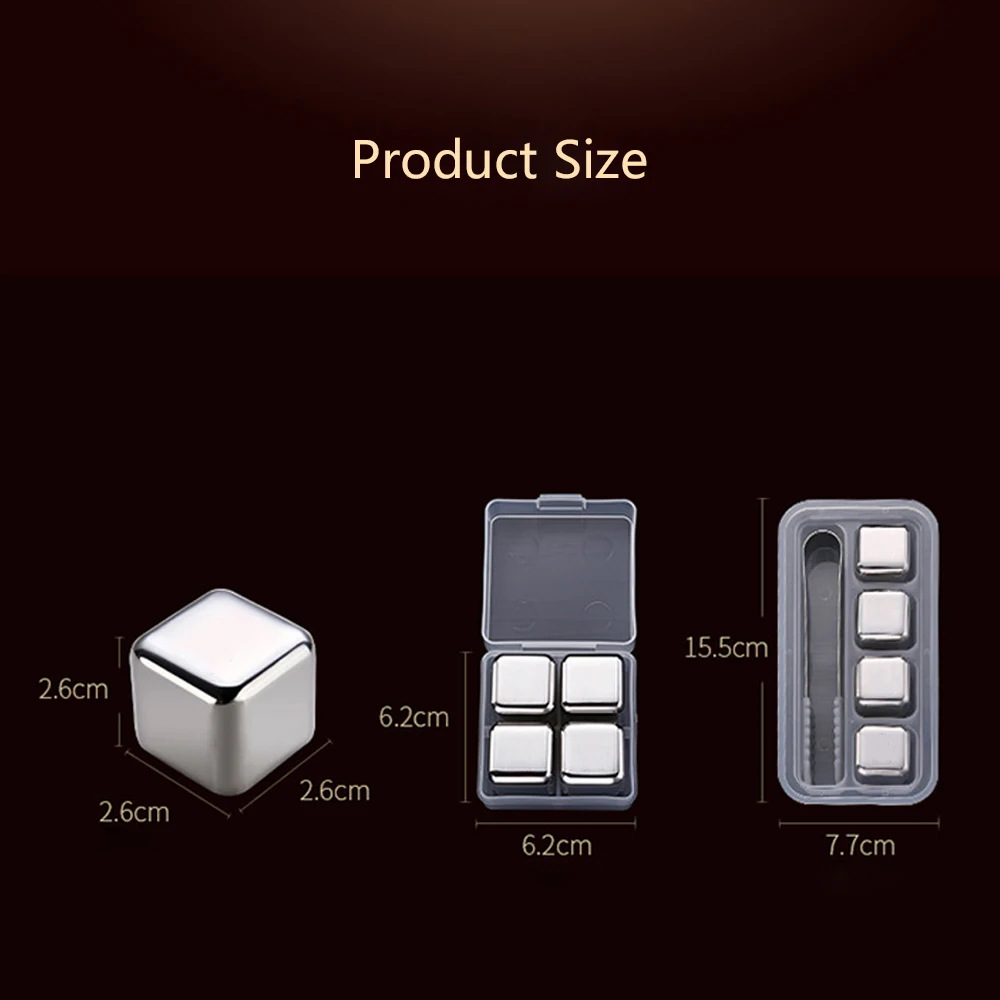 1 шт. многоразовые Нержавеющая сталь кубики льда металла Холодное сердце башня