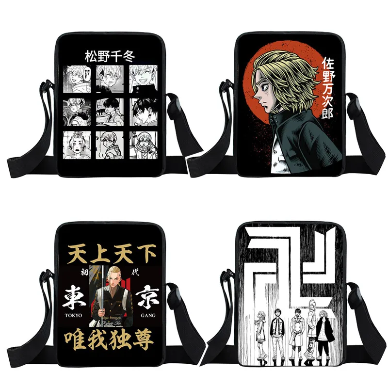 

Anime Tokyo Revengers Messenger Bag Women Handbag Manga Sano Manjiro Mikey Crossbody Bags for Travel Hanagaki Takemichi Satchel