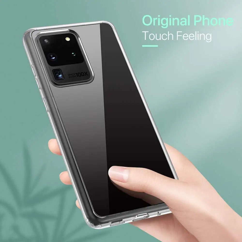 Прозрачный защитный чехол из ТПУ для Samsung Galaxy S20 Ultra 6 9 дюймов | Мобильные телефоны