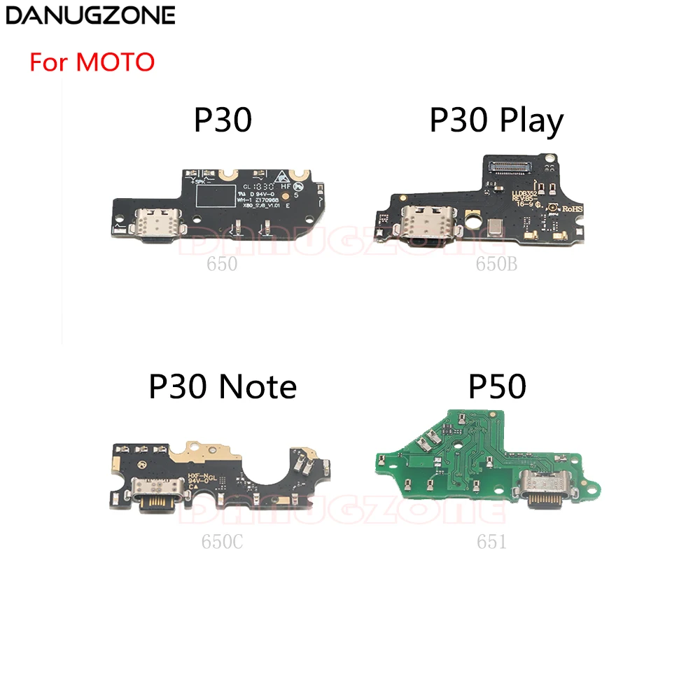 

USB Charging Dock Port Socket Jack Plug Connector Charge Board Flex Cable For Motorola MOTO P30 Play Note P50 / Moto One Power
