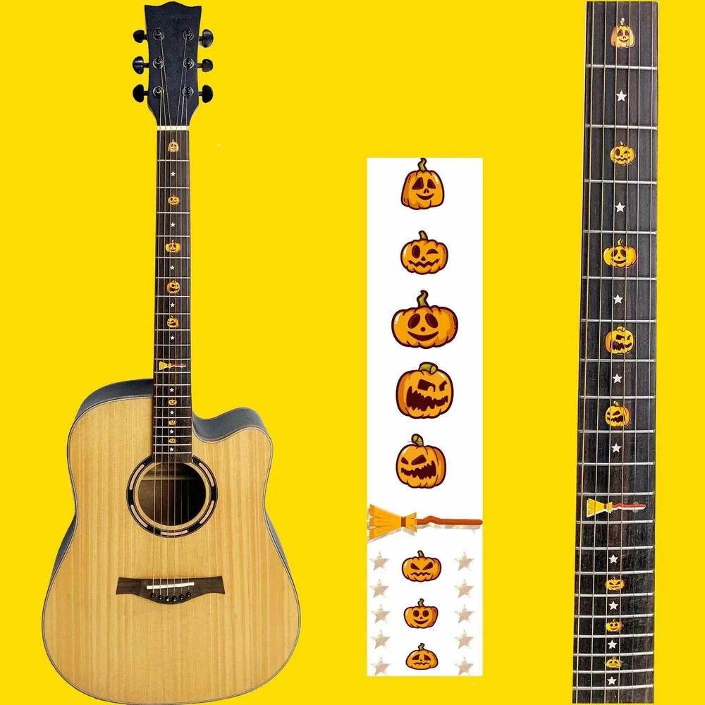 

1 Pc Cross Inlay Decals Fretboard Sticker for Guitar Bass Instrument Decorations Ultra Thin Sticker Ukulele Guitarra Accessories