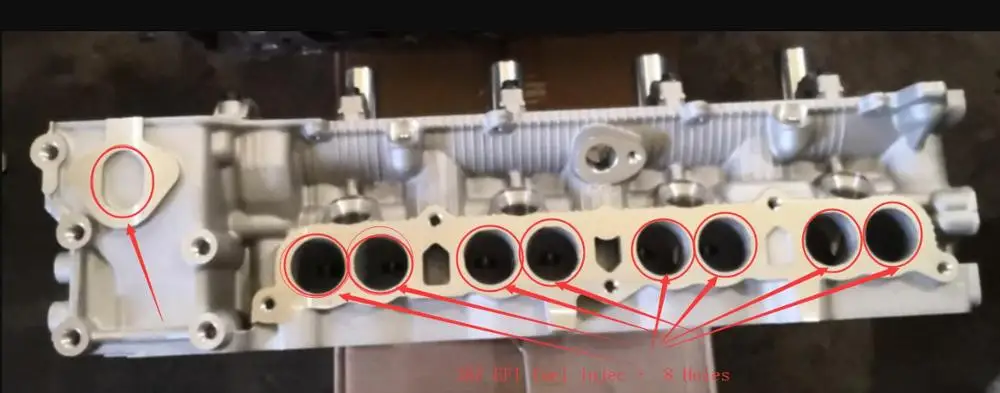 3RZ EFI fuel injec 8 3RZ 3rzfe для головки блока цилиндров для Toyota Tacoma T100 каботажное судно 4runner Land cruiser J9 Hi-lux Dyna 200 Hi-ace Prado 2693cc 2.7L 16V - Цвет: 3RZ EFI fuel injec 8