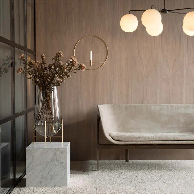 

Demark Glass Ball Chandelier For Living Room Modern Coppery/Black Light Fixture Suspension 5head Metal Chandelier Lighting