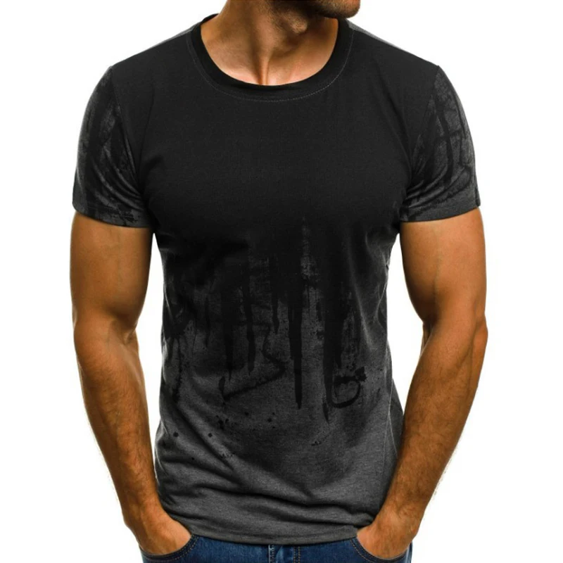 

Men Camouflage Printed Male T Shirt Bottoms Tops Tee Male Hiphop Streetwear Summer Round Neck Short Sleeve Fitness Baggy Tshirts