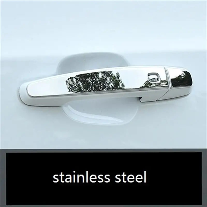Хромированная автоматическая ручка для двери внешняя модификация стикер